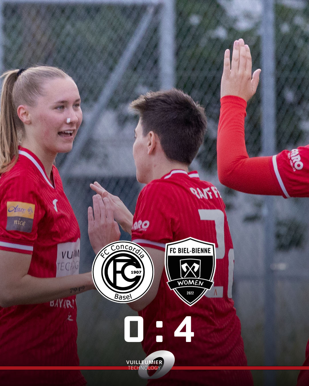 Compte rendu du match Concordia Basel vs FC Biel-Bienne Women