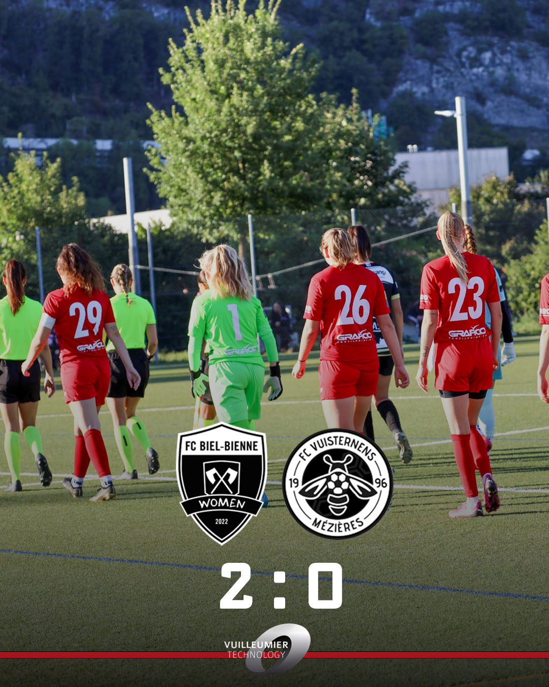 Compte rendu du match FC Biel-Bienne Women vs FC Vuisternens/Mézieres