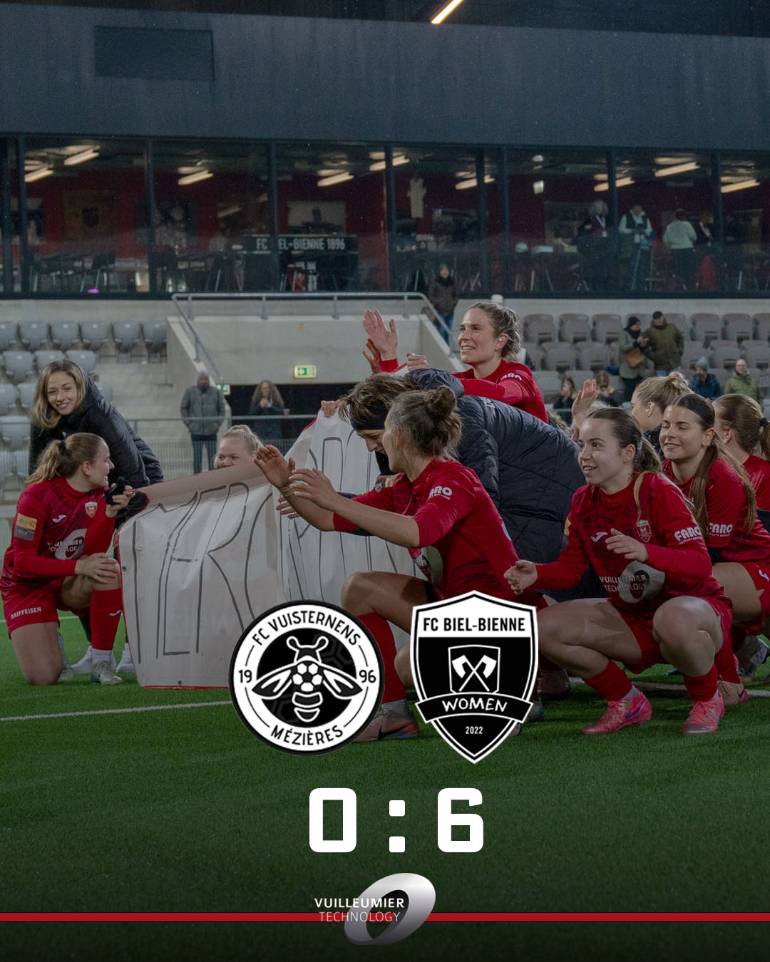Matchbericht FC Vuisternens/Mézières vs FC Biel-Bienne Women